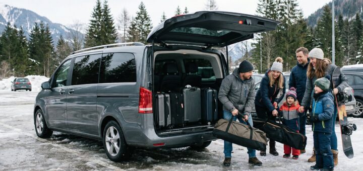 Pakowanie auta przed zimowym wyjazdem w góry z dziećmi