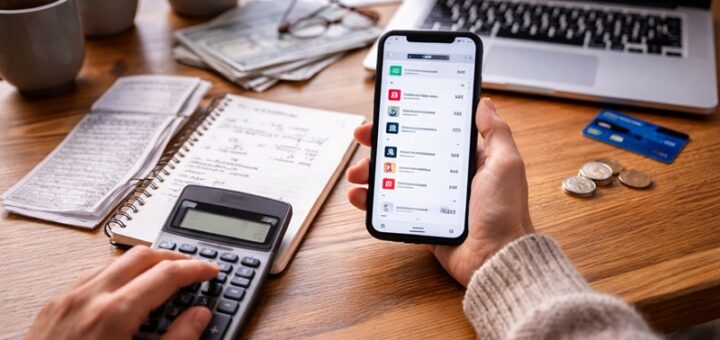 kontrola subskrypcji podczas analizy wydatków w aplikacji finansowej na smartfonie